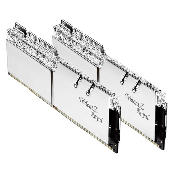 GSKILL TridentZ Royal  Silver<br> 16GB (2x8GB) 3600MHz CL18-22-22 (F4-3600C18D-16GTRS)