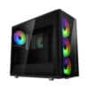 Specifications 3.5"/2.5" Universal drive brackets 3 Dedicated 2.5" drive brackets 2 included, 5 positions total Expansion slots 7 + 2 vertical Front ports 1 x USB 3.1 Gen 2 Type-C, 2 x USB 3.0, 2 x USB 2.0, Audio Total fan mounts 9 (6 + 3 with included bracket) Front fan 3 x 120/140 mm (3 x Prisma AL-14 PWM ARGB included) Top fan 3 x 120/140 mm (with cooling bracket installed) Rear fan 1 x 120/140 mm (1 x Prisma AL-14 PWM ARGB included) Bottom fan 2 x 120/140 mm Dust filters Bottom fan + PSU, front fans, top panel (with cooling bracket installed) Cable routing grommets Yes Fixed velcro straps Yes Tool-less push-to-lock Both side panels Captive thumbscrews HDD brackets, SSD brackets Left side panel Dark tint tempered glass Right side panel Dark tint tempered glass ARGB Strip 400 mm AR-4020 ARGB strip with 20 LEDs Compatibility Power supply type ATX Motherboard compatibility EATX (up to 285 mm wide) / ATX / mATX / ITX Front radiator 120/240/360 mm, 140/280 mm Top radiator With cooling bracket installed: 120/240/360 mm, 140/280 mm (max 35 mm motherboard component height) Rear radiator 120 mm Bottom radiator 120/240 mm, 140 mm PSU max length 300 mm GPU max length 440 mm CPU cooler max height 185 mm Cable routing space 23 mm Dimensions Case dimensions (LxWxH) 543 x 233 x 465 mm Case dimensions w/o feet/protrusions/screws 535 x 233 x 448 mm Net weight 12.1 kg Package dimensions (LxWxH) 535 x 325 x 650 mm Package weight 14.8 kg Package content & other Package contents Define S2 Vision RGB computer case, top filter, top radiator/fan bracket, Adjust R1 RGB controller, user manual & accessory box EAN 7340172701750 UPC 843276101756 JAN 4537694267601 Product code FD-CA-DEF-S2V-RGB-BKO-TGD