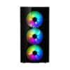 Specifications 3.5"/2.5" Universal drive brackets 3 Dedicated 2.5" drive brackets 2 included, 5 positions total Expansion slots 7 + 2 vertical Front ports 1 x USB 3.1 Gen 2 Type-C, 2 x USB 3.0, 2 x USB 2.0, Audio Total fan mounts 9 (6 + 3 with included bracket) Front fan 3 x 120/140 mm (3 x Prisma AL-14 PWM ARGB included) Top fan 3 x 120/140 mm (with cooling bracket installed) Rear fan 1 x 120/140 mm (1 x Prisma AL-14 PWM ARGB included) Bottom fan 2 x 120/140 mm Dust filters Bottom fan + PSU, front fans, top panel (with cooling bracket installed) Cable routing grommets Yes Fixed velcro straps Yes Tool-less push-to-lock Both side panels Captive thumbscrews HDD brackets, SSD brackets Left side panel Dark tint tempered glass Right side panel Dark tint tempered glass ARGB Strip 400 mm AR-4020 ARGB strip with 20 LEDs Compatibility Power supply type ATX Motherboard compatibility EATX (up to 285 mm wide) / ATX / mATX / ITX Front radiator 120/240/360 mm, 140/280 mm Top radiator With cooling bracket installed: 120/240/360 mm, 140/280 mm (max 35 mm motherboard component height) Rear radiator 120 mm Bottom radiator 120/240 mm, 140 mm PSU max length 300 mm GPU max length 440 mm CPU cooler max height 185 mm Cable routing space 23 mm Dimensions Case dimensions (LxWxH) 543 x 233 x 465 mm Case dimensions w/o feet/protrusions/screws 535 x 233 x 448 mm Net weight 12.1 kg Package dimensions (LxWxH) 535 x 325 x 650 mm Package weight 14.8 kg Package content & other Package contents Define S2 Vision RGB computer case, top filter, top radiator/fan bracket, Adjust R1 RGB controller, user manual & accessory box EAN 7340172701750 UPC 843276101756 JAN 4537694267601 Product code FD-CA-DEF-S2V-RGB-BKO-TGD