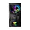 Specifications 3.5"/2.5" Universal drive brackets 3 Dedicated 2.5" drive brackets 2 included, 5 positions total Expansion slots 7 + 2 vertical Front ports 1 x USB 3.1 Gen 2 Type-C, 2 x USB 3.0, 2 x USB 2.0, Audio Total fan mounts 9 (6 + 3 with included bracket) Front fan 3 x 120/140 mm (3 x Prisma AL-14 PWM ARGB included) Top fan 3 x 120/140 mm (with cooling bracket installed) Rear fan 1 x 120/140 mm (1 x Prisma AL-14 PWM ARGB included) Bottom fan 2 x 120/140 mm Dust filters Bottom fan + PSU, front fans, top panel (with cooling bracket installed) Cable routing grommets Yes Fixed velcro straps Yes Tool-less push-to-lock Both side panels Captive thumbscrews HDD brackets, SSD brackets Left side panel Dark tint tempered glass Right side panel Dark tint tempered glass ARGB Strip 400 mm AR-4020 ARGB strip with 20 LEDs Compatibility Power supply type ATX Motherboard compatibility EATX (up to 285 mm wide) / ATX / mATX / ITX Front radiator 120/240/360 mm, 140/280 mm Top radiator With cooling bracket installed: 120/240/360 mm, 140/280 mm (max 35 mm motherboard component height) Rear radiator 120 mm Bottom radiator 120/240 mm, 140 mm PSU max length 300 mm GPU max length 440 mm CPU cooler max height 185 mm Cable routing space 23 mm Dimensions Case dimensions (LxWxH) 543 x 233 x 465 mm Case dimensions w/o feet/protrusions/screws 535 x 233 x 448 mm Net weight 12.1 kg Package dimensions (LxWxH) 535 x 325 x 650 mm Package weight 14.8 kg Package content & other Package contents Define S2 Vision RGB computer case, top filter, top radiator/fan bracket, Adjust R1 RGB controller, user manual & accessory box EAN 7340172701750 UPC 843276101756 JAN 4537694267601 Product code FD-CA-DEF-S2V-RGB-BKO-TGD