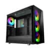 Specifications 3.5"/2.5" Universal drive brackets 3 Dedicated 2.5" drive brackets 2 included, 5 positions total Expansion slots 7 + 2 vertical Front ports 1 x USB 3.1 Gen 2 Type-C, 2 x USB 3.0, 2 x USB 2.0, Audio Total fan mounts 9 (6 + 3 with included bracket) Front fan 3 x 120/140 mm (3 x Prisma AL-14 PWM ARGB included) Top fan 3 x 120/140 mm (with cooling bracket installed) Rear fan 1 x 120/140 mm (1 x Prisma AL-14 PWM ARGB included) Bottom fan 2 x 120/140 mm Dust filters Bottom fan + PSU, front fans, top panel (with cooling bracket installed) Cable routing grommets Yes Fixed velcro straps Yes Tool-less push-to-lock Both side panels Captive thumbscrews HDD brackets, SSD brackets Left side panel Dark tint tempered glass Right side panel Dark tint tempered glass ARGB Strip 400 mm AR-4020 ARGB strip with 20 LEDs Compatibility Power supply type ATX Motherboard compatibility EATX (up to 285 mm wide) / ATX / mATX / ITX Front radiator 120/240/360 mm, 140/280 mm Top radiator With cooling bracket installed: 120/240/360 mm, 140/280 mm (max 35 mm motherboard component height) Rear radiator 120 mm Bottom radiator 120/240 mm, 140 mm PSU max length 300 mm GPU max length 440 mm CPU cooler max height 185 mm Cable routing space 23 mm Dimensions Case dimensions (LxWxH) 543 x 233 x 465 mm Case dimensions w/o feet/protrusions/screws 535 x 233 x 448 mm Net weight 12.1 kg Package dimensions (LxWxH) 535 x 325 x 650 mm Package weight 14.8 kg Package content & other Package contents Define S2 Vision RGB computer case, top filter, top radiator/fan bracket, Adjust R1 RGB controller, user manual & accessory box EAN 7340172701750 UPC 843276101756 JAN 4537694267601 Product code FD-CA-DEF-S2V-RGB-BKO-TGD