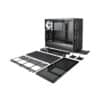 Specifications 3.5"/2.5" Universal drive brackets 3 Dedicated 2.5" drive brackets 2 included, 5 positions total Expansion slots 7 + 2 vertical Front ports 1 x USB 3.1 Gen 2 Type-C, 2 x USB 3.0, 2 x USB 2.0, Audio Total fan mounts 9 (6 + 3 with included bracket) Front fan 3 x 120/140 mm (3 x Prisma AL-14 PWM ARGB included) Top fan 3 x 120/140 mm (with cooling bracket installed) Rear fan 1 x 120/140 mm (1 x Prisma AL-14 PWM ARGB included) Bottom fan 2 x 120/140 mm Dust filters Bottom fan + PSU, front fans, top panel (with cooling bracket installed) Cable routing grommets Yes Fixed velcro straps Yes Tool-less push-to-lock Both side panels Captive thumbscrews HDD brackets, SSD brackets Left side panel Dark tint tempered glass Right side panel Dark tint tempered glass ARGB Strip 400 mm AR-4020 ARGB strip with 20 LEDs Compatibility Power supply type ATX Motherboard compatibility EATX (up to 285 mm wide) / ATX / mATX / ITX Front radiator 120/240/360 mm, 140/280 mm Top radiator With cooling bracket installed: 120/240/360 mm, 140/280 mm (max 35 mm motherboard component height) Rear radiator 120 mm Bottom radiator 120/240 mm, 140 mm PSU max length 300 mm GPU max length 440 mm CPU cooler max height 185 mm Cable routing space 23 mm Dimensions Case dimensions (LxWxH) 543 x 233 x 465 mm Case dimensions w/o feet/protrusions/screws 535 x 233 x 448 mm Net weight 12.1 kg Package dimensions (LxWxH) 535 x 325 x 650 mm Package weight 14.8 kg Package content & other Package contents Define S2 Vision RGB computer case, top filter, top radiator/fan bracket, Adjust R1 RGB controller, user manual & accessory box EAN 7340172701750 UPC 843276101756 JAN 4537694267601 Product code FD-CA-DEF-S2V-RGB-BKO-TGD
