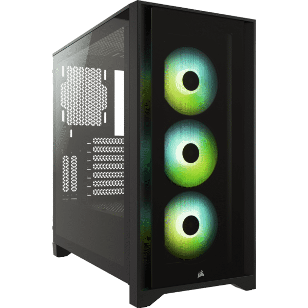 Corsair iCUE 4000X RGB Tempered Glass Mid-Tower ATX Case — Black
