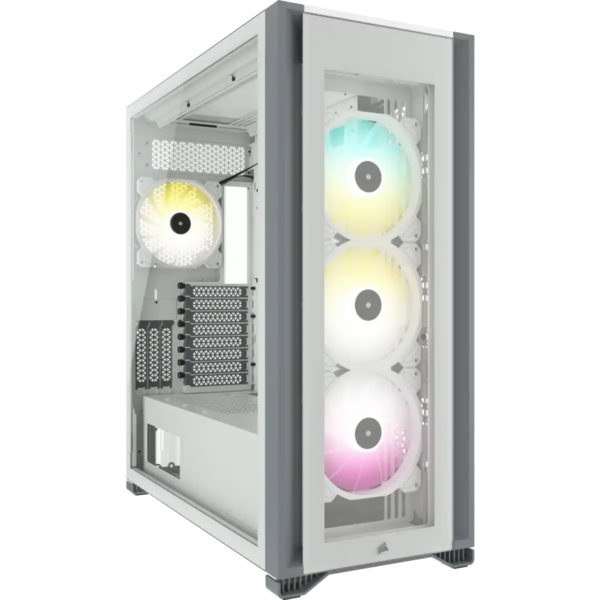 Corsair iCUE 7000X RGB Tempered Glass Mid-Tower ATX Case — WHTE