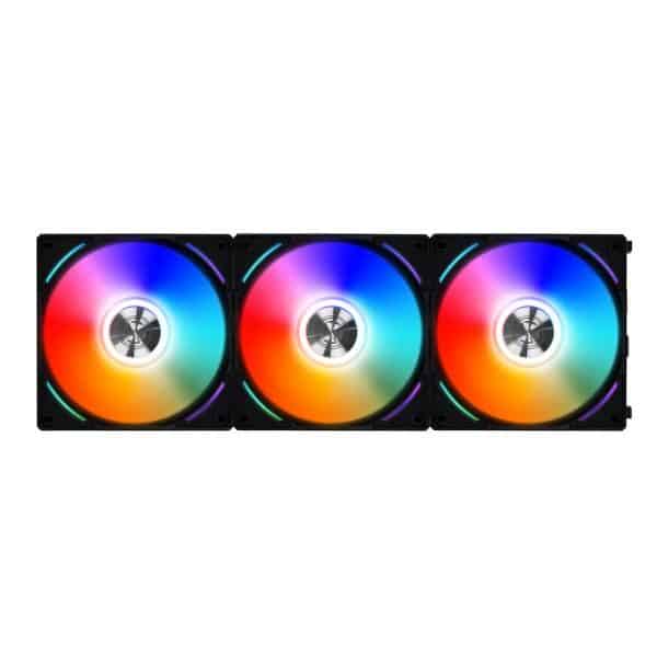 Lian Li Uni Fan AL120 RGB LED 120mm Case Fan (3pc) BLACK