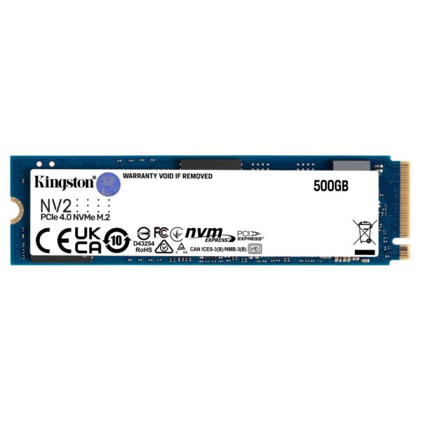 Kingston NV2/500G 500GB M.2 2280 PCIe/NVMe R3,500MB/s W2,100MB/s