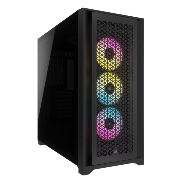 Corsair ICUE 5000D RGB AIRFLOW Tempered Glass Mid-Tower ATX Case — Black CC-9011242-WW