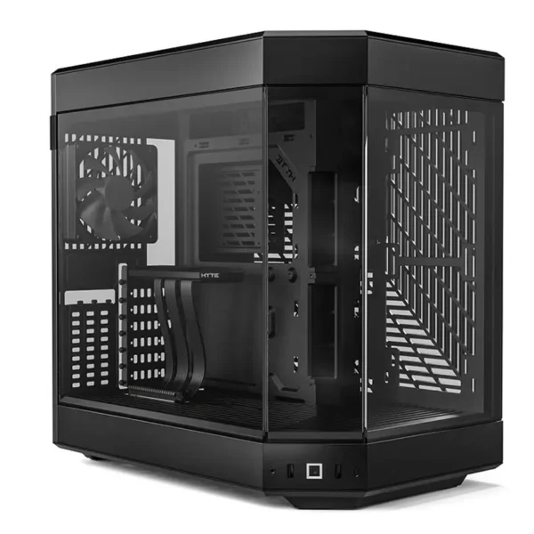 HYTE Y60 BLACK WITH 3 FANS AND RISER VERTICAL GPU MOUNT