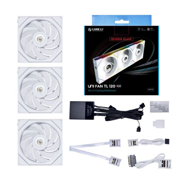 Lian Li UNI FAN TL 120 White Triple Pack 	12TL3W