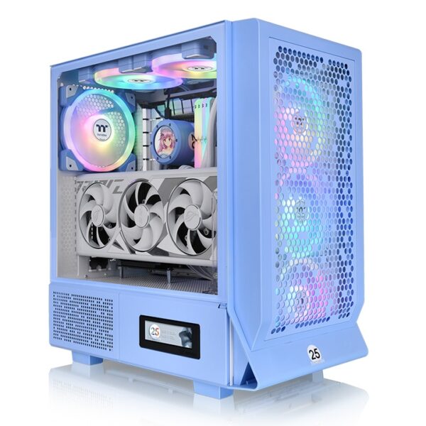 ThermalTake Case Ceres 330 TG ARGB Hydrangea Blue Mid Tower Chassis รองรับ BTF
