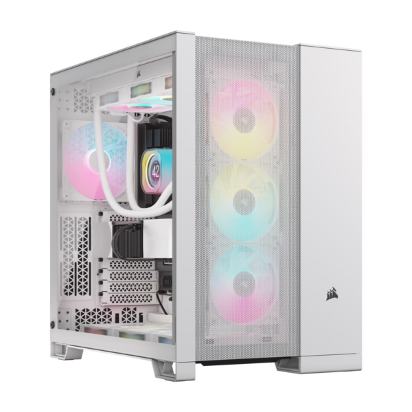 Corsair 6500D AIRFLOW TG Mid-Tower PC Case - White CC-9011260-WW Support BTF