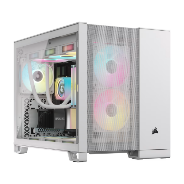 Corsair 2500D AIRFLOW Mid-Tower Dual Chamber PC Case - White CC-9011264-WW Support BTF