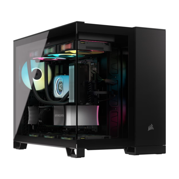 Corsair 2500X Mid-Tower Dual Chamber PC Case - Black CC-9011265-WW Support BTF