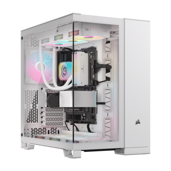 Corsair 6500X Mid-Tower Dual Chamber PC Case - White CC-9011258-WW