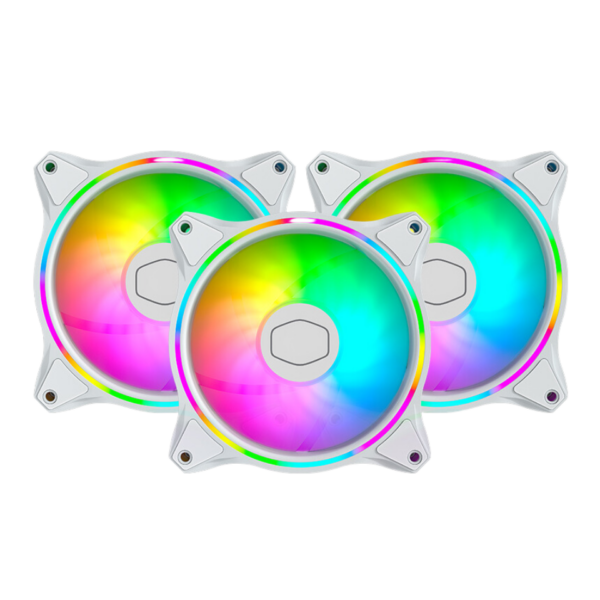 Cooler Master Fan MF120 Halo 3in1 White Edition