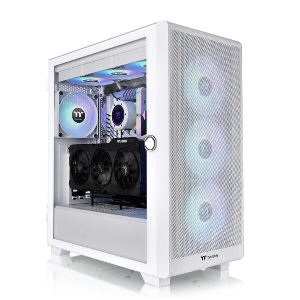 ThermalTake  S250 TG ARGB Snow Mid Tower Chassis CA-1Y6-00M6WN-00