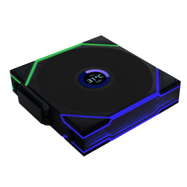 Lian Li Reverse UNI FAN TL120 Wireless LCD 120mm 1FAN  (12RTLLCD1W1B)
