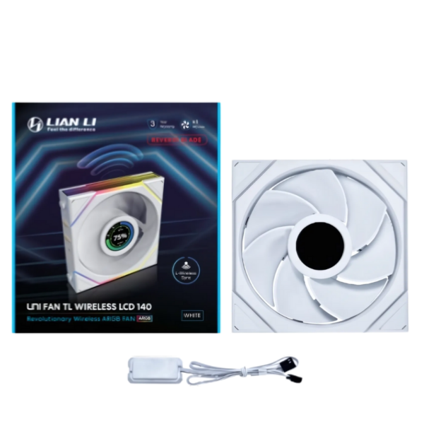 Lian Li UNI FAN TL140  REVERSE BLADE LCD Wireless 14RTLLCD1W1W