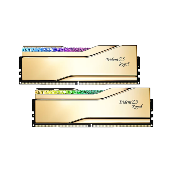 Gskill Trident Z Royal <br> 48GB (2x24GB) 8000 CL40-48-48-128 Gold F5-8000J4048F24GX2-TR5G