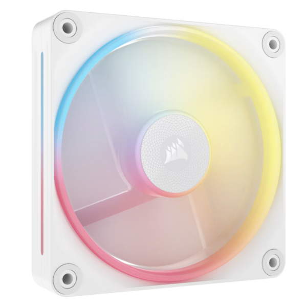 Corsair iCUE LINK LX120-R RGB 120mm PWM Reverse Fans Single Starter Kit - White CO-9051053-WW