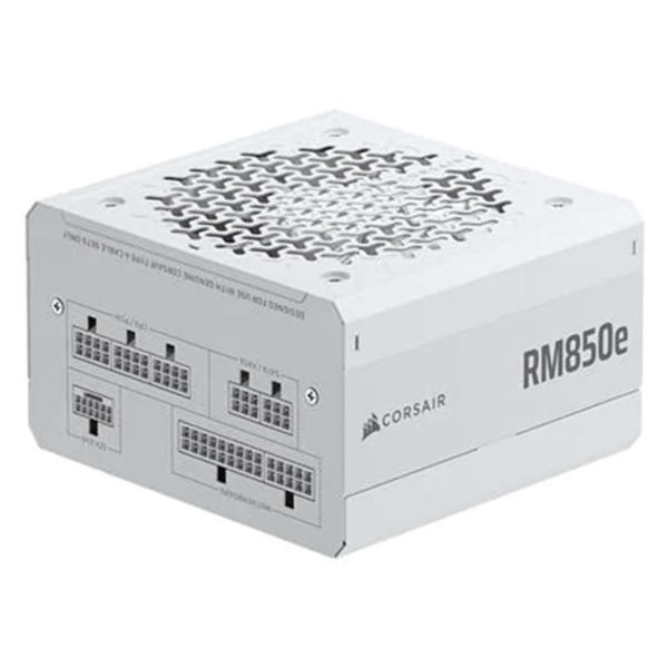 Corsair RM850e - ATX 3.1,PCIe 5.1 Fully Modular Low-Noise ATX Power Supply - White CP-9020293-NA