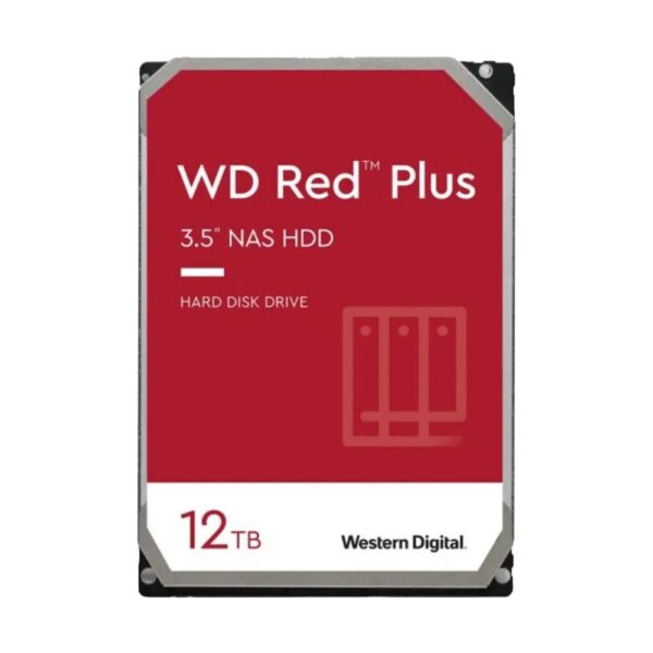 WD 12TB RED PLUS (7200RPM, 512MB, SATA-3, WD120EFGX)