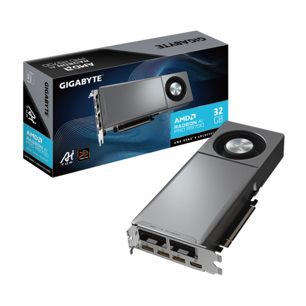 GIGABYTE Radeon AI PRO R9700 AI TOP 32G GV-R9700AI TOP-32GD