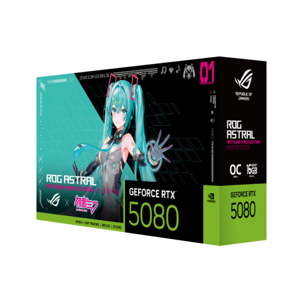 ASUS ROG Astral RTX5080 16GB GDDR7 OC HATSUNE MIKU EDITION เฉพาะจัดสเปคประกอบ