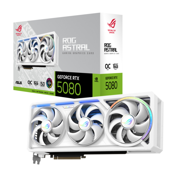 ASUS ROG Astral RTX5080 16GB GDDR7 OC WHITE Edition