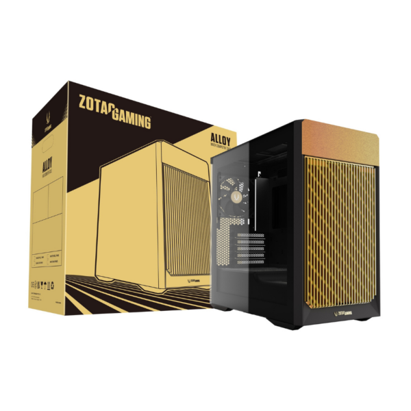 ZOTAC GAMING ALLOY mATX Computer Case (Black) ZC-MAB3F-01