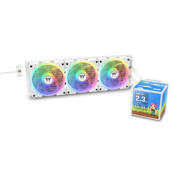 Thermaltake MINECUBE 360 Ultra ARGB Sync AIO - Snow Edition  CL-W482-PL12SW-A