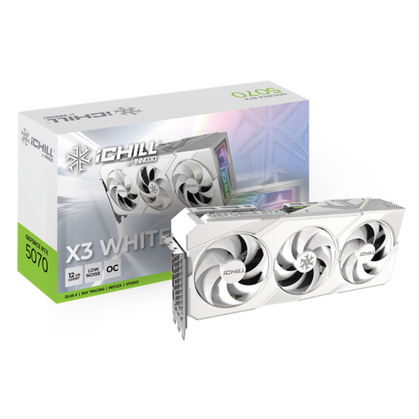 INNO3D RTX5070 iCHILL X3 WHITE OC 12GB GDDR7
