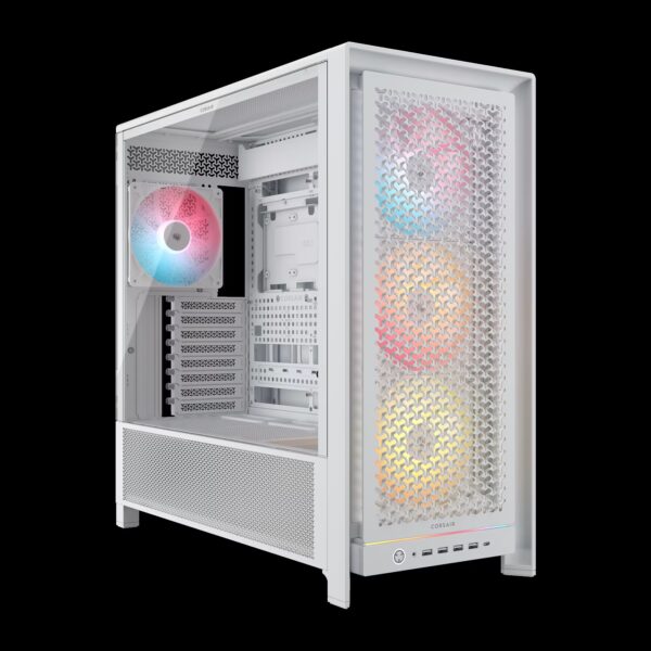 CORSAIR FRAME 5000D RS ARGB High-Airflow Mid-Tower PC Case - White