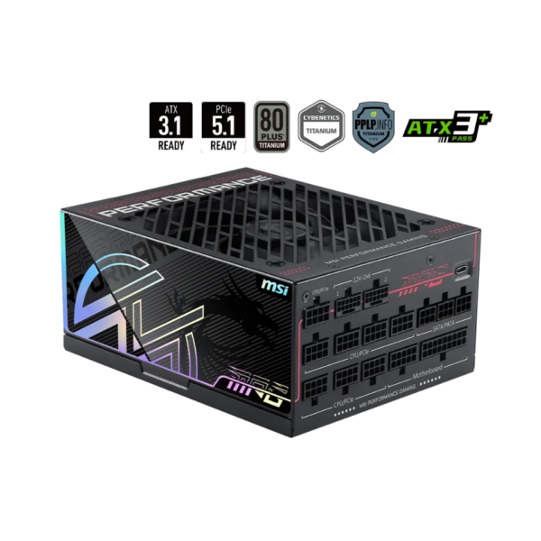 MSI MAG MPG Ai1600TS PCIE5 80 PLUS Titanium
