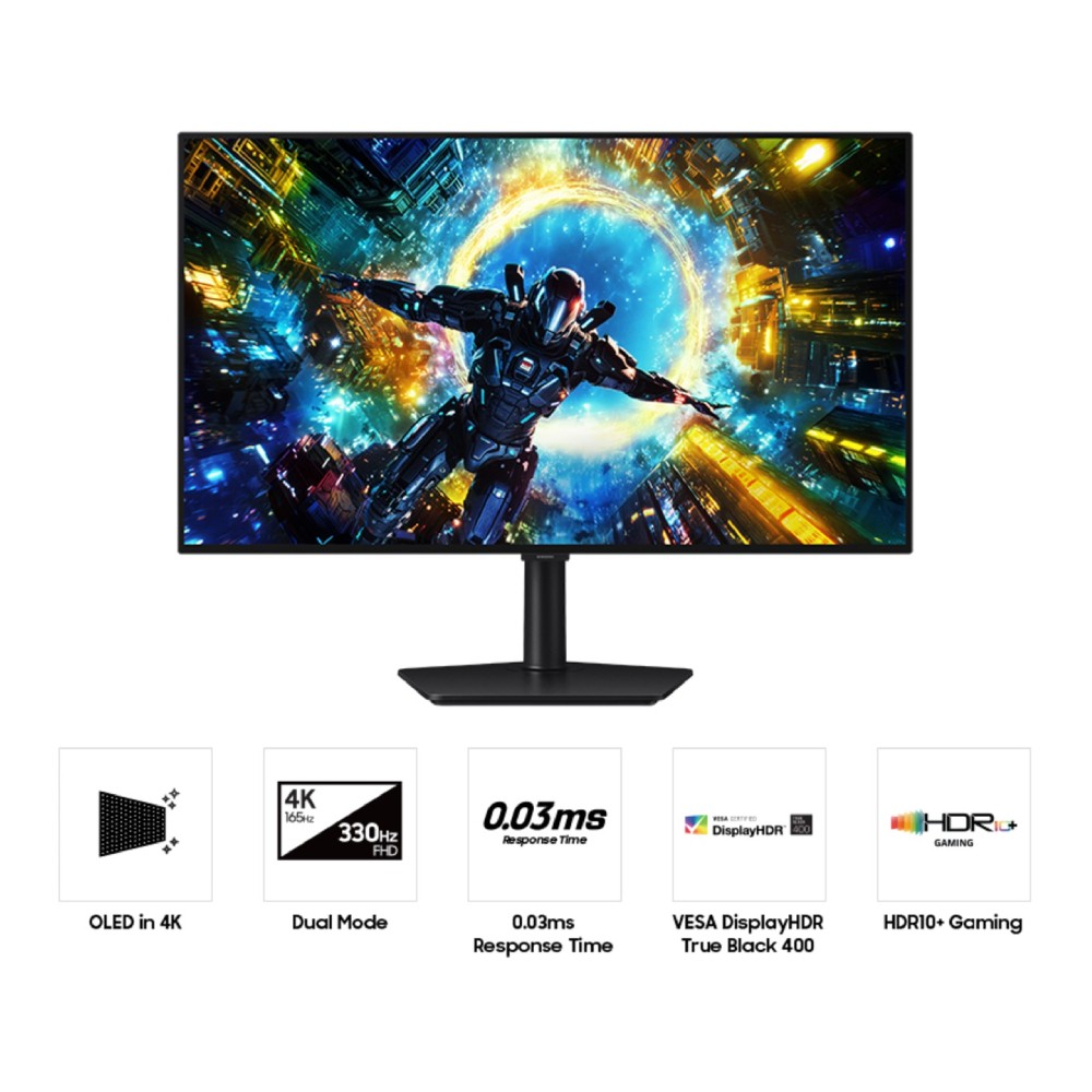 SAMSUNG 32" Odyssey OLED G7 G73SH 4K 165Hz Gaming Monitor - LS32HG732SEXXT - Image 3